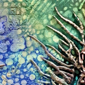 Jennifer Luck, Night Anemone, Oil on Canvas