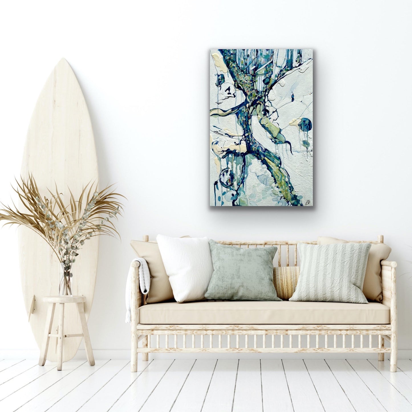 Alisa Beak, Oceans Dance, Oil on Canvas
