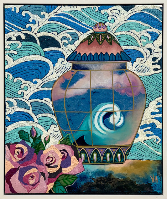 Vanessa Anderson, Ocean Spray, Acrylic and Oil on Canvas WAS $1490 NOW $990