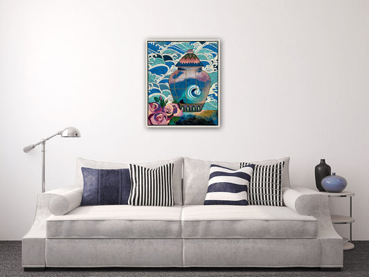 Vanessa Anderson, Ocean Spray, Acrylic and Oil on Canvas WAS $1490 NOW $990