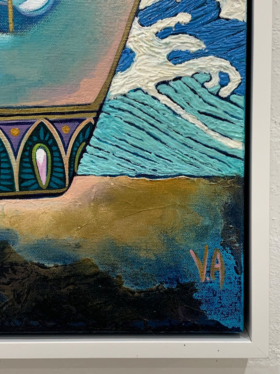 Vanessa Anderson, Ocean Spray, Acrylic and Oil on Canvas WAS $1490 NOW $990