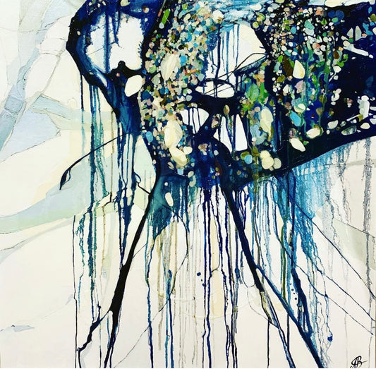 Alisa Beak, Oceans Cluster, Oil on Linen