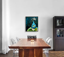Load image into Gallery viewer, Vanessa Anderson, Pear Flair, original artwork, acrylic and oil on canvas, in situ
