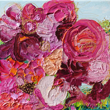Load image into Gallery viewer, Kerry Bruce, Peonies in Pink, acrylic on canvas
