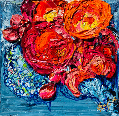 Kerry Bruce, Roses are Red, acrylic on canvas