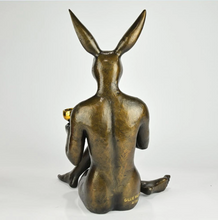 Load image into Gallery viewer, Gillie and Marc, She loved a Good Red, Bronze Sculpture with Gold Patina #6/25
