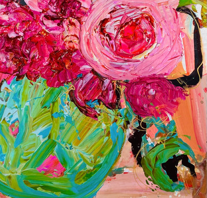 Kerry Bruce, I Love Pink, Acrylic on Linen