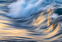 Load image into Gallery viewer, Silky flowing water in the sunset light. Gerroa, Australia
