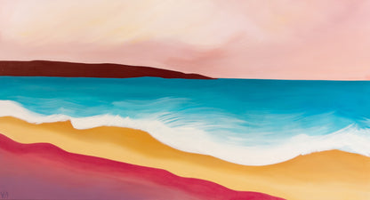 Vanessa Anderson, Simplicity, Original Artwork, Acrylic and Oil on Canvas