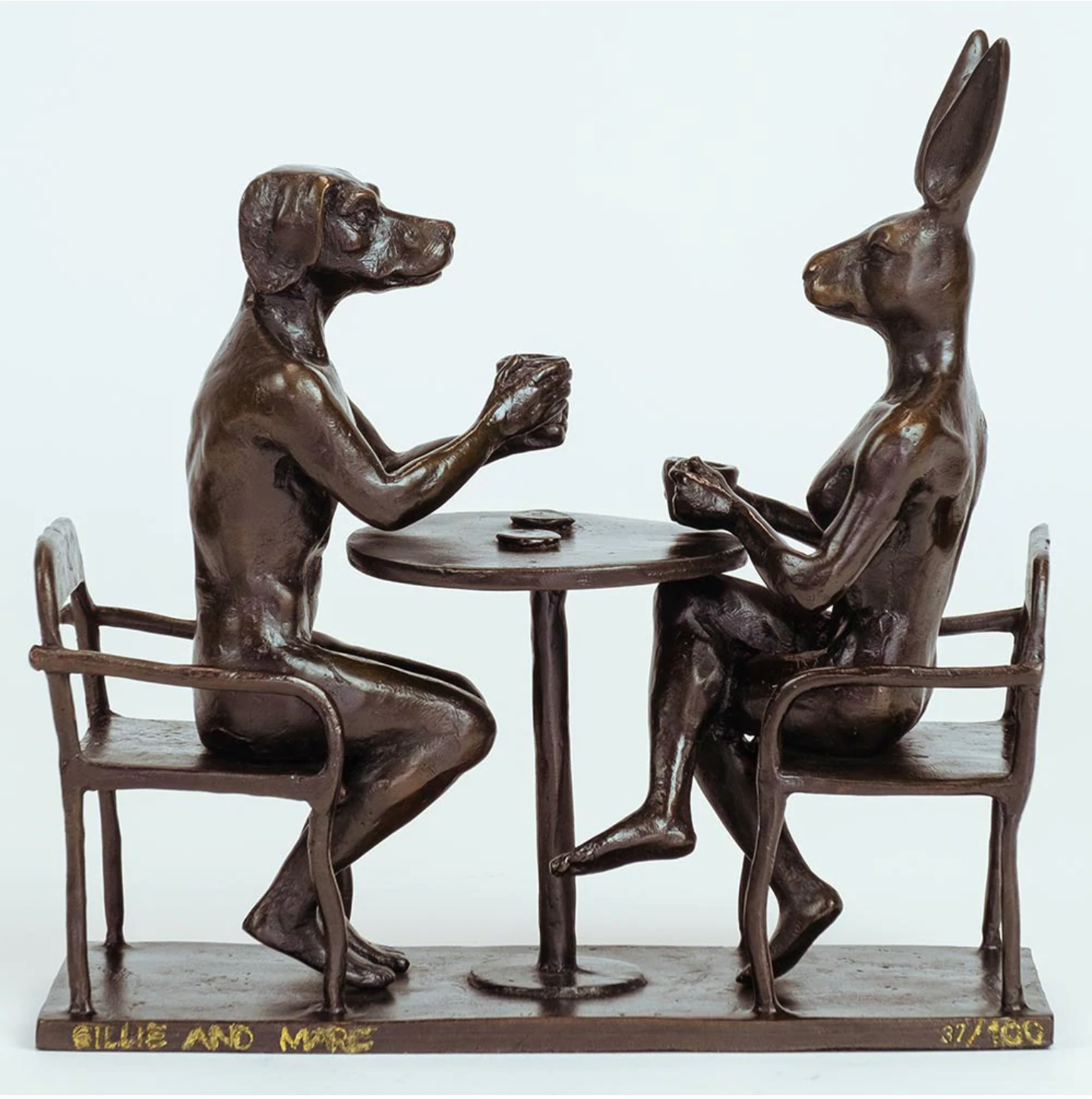 Gillie and Marc, They Drank Coffee all Day and all Night, Bronze  #47/100