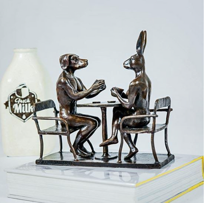 Gillie and Marc, They Drank Coffee all Day and all Night, Bronze  #47/100