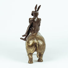 Load image into Gallery viewer, Gillie and Marc, They Spent their lives saving Rhinos, Bronze sculpture #4/100
