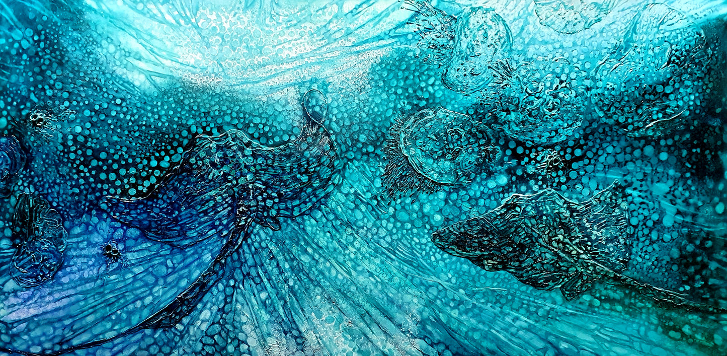 Jennifer Luck, Utopian Rays, Oil on Canvas