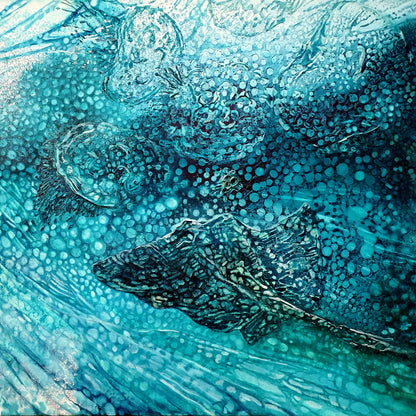 Jennifer Luck, Utopian Rays, Oil on Canvas