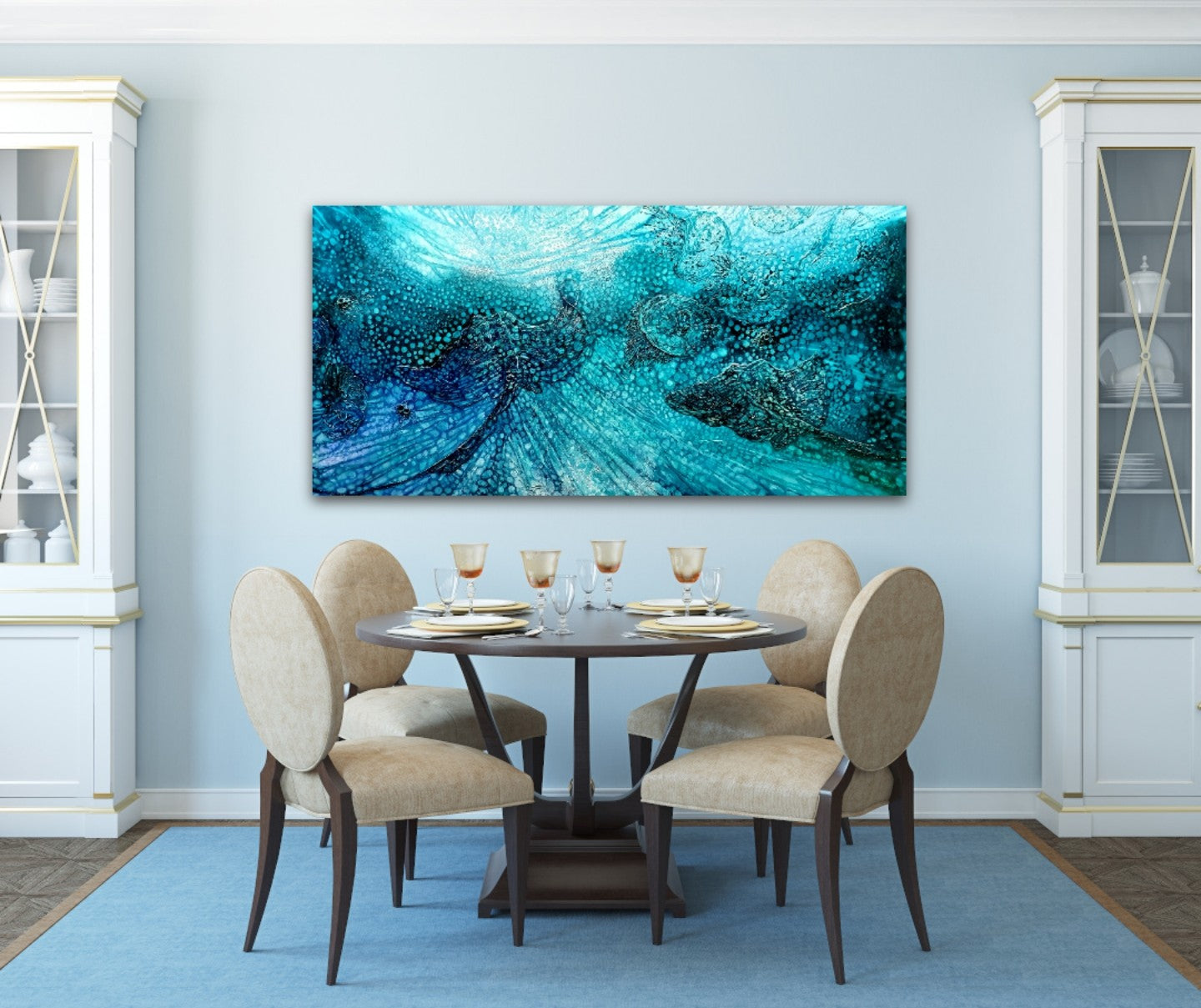 Jennifer Luck, Utopian Rays, Oil on Canvas