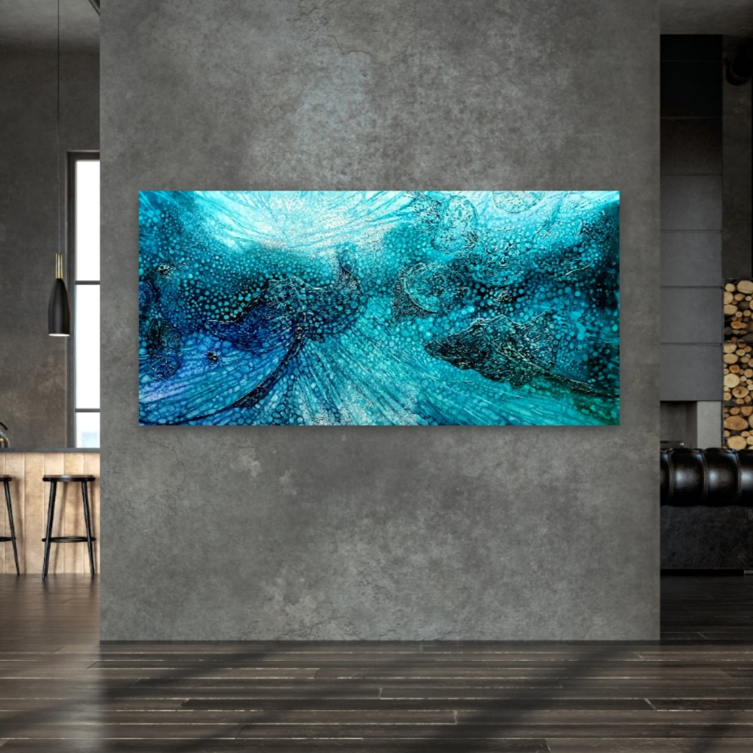 Jennifer Luck, Utopian Rays, Oil on Canvas