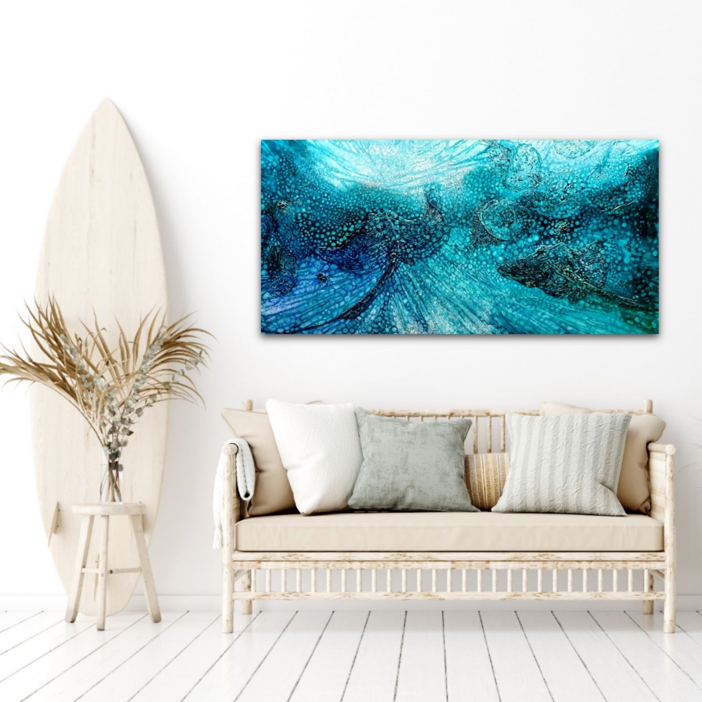 Jennifer Luck, Utopian Rays, Oil on Canvas