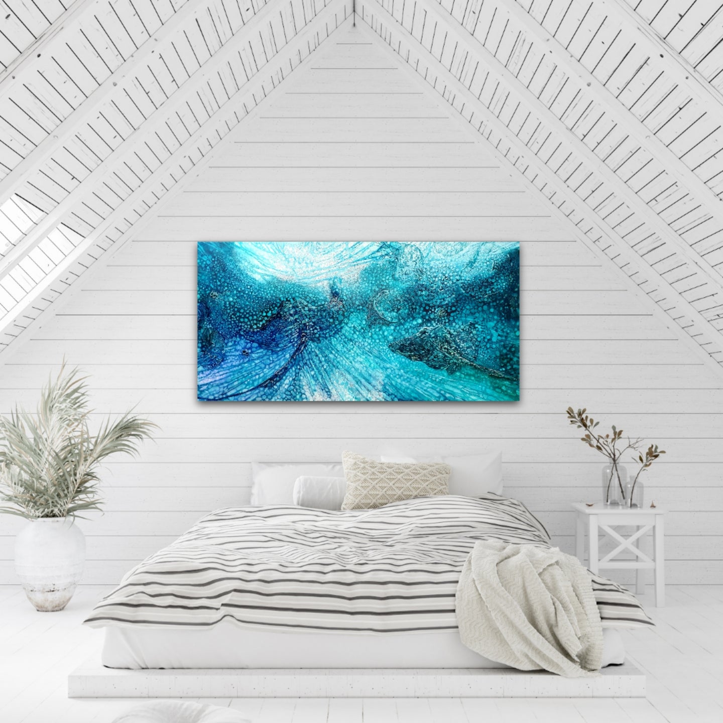 Jennifer Luck, Utopian Rays, Oil on Canvas