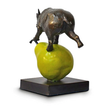 Load image into Gallery viewer, Gillie and Marc, The Rhino was just pearfect, Bronze Sculpture
