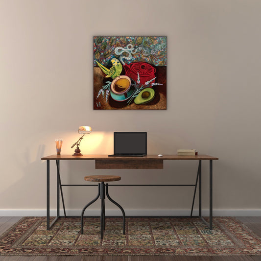 Vanessa Anderson, Smashed Avo, Acrylic and Oil on Canvas WAS $1490 NOW $990