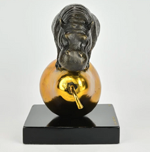 Load image into Gallery viewer, Gillie and Marc, The hippo was just Pearfect, Bronze Sculpture
