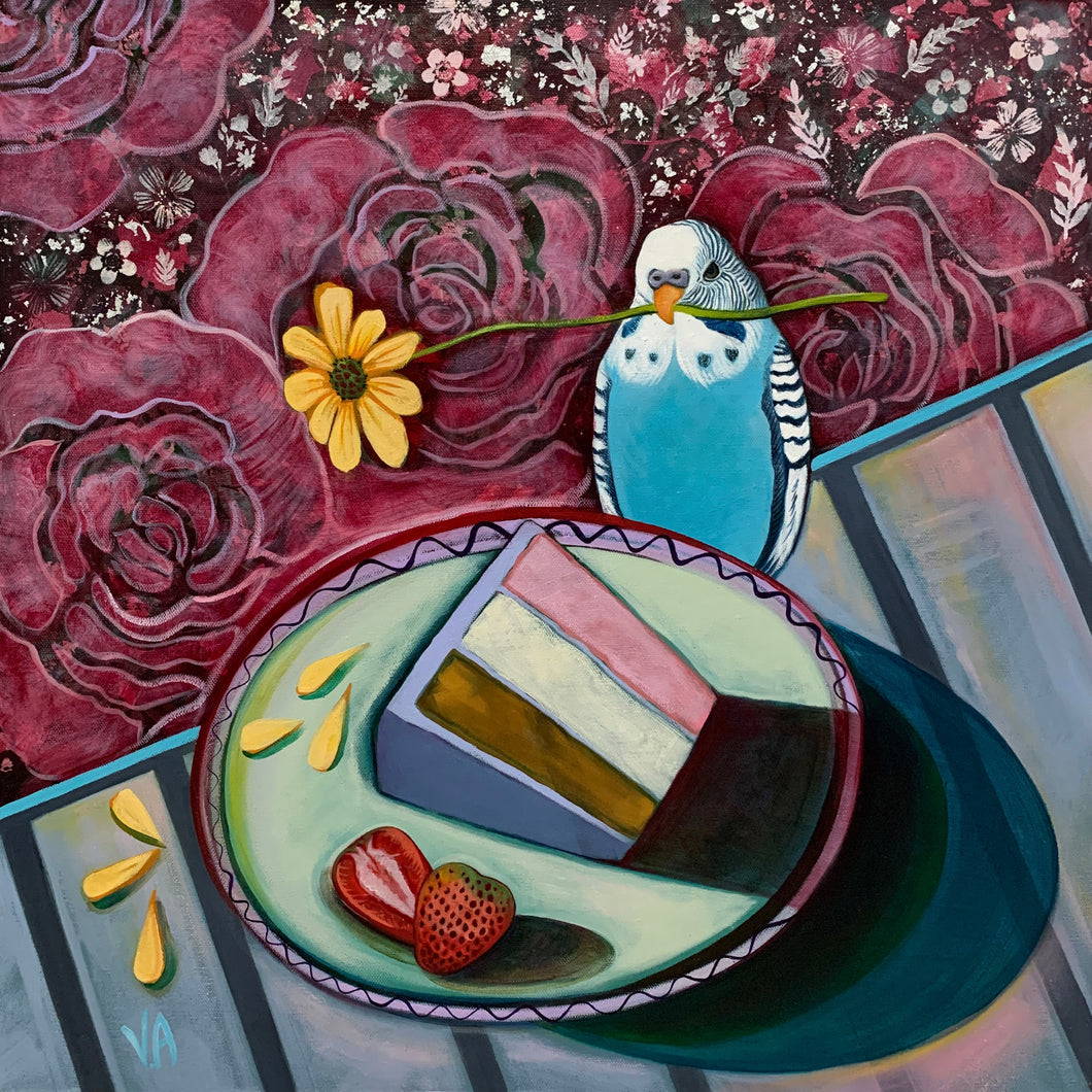 Vanessa Anderson, Let's Eat Cake, Acrylic and Oil on Canvas