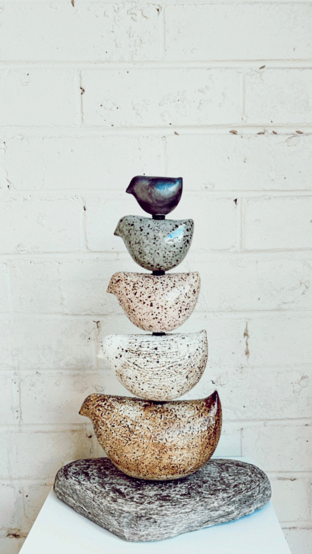 Shellie Christian, Bird Totem, ceramics