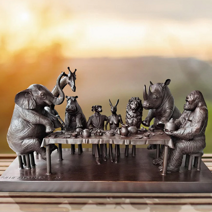 Gillie and Marc, Wild Tea Party, Bronze Sculpture #4/25