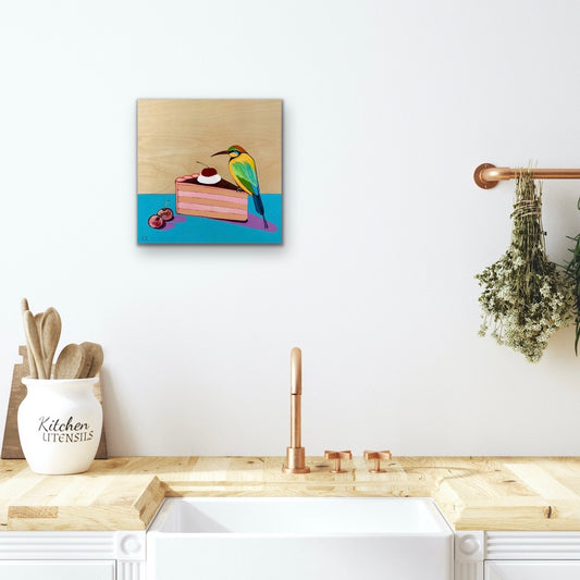 Vanessa Anderson, Sugar for My Honey, Acrylic and Oil on Board