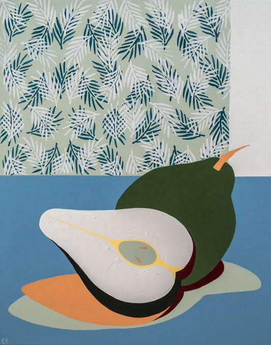 Vanessa Anderson, Perfect Pear, Acrylic and Oil on Canvas