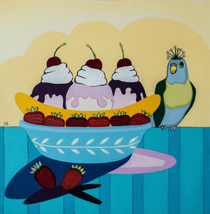 Vanessa Anderson, Fancy Feast, Acrylic and Oil on Canvas