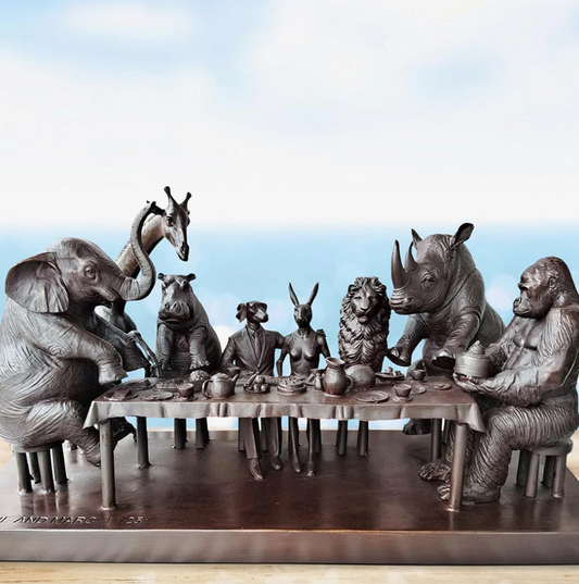 Gillie and Marc, Wild Tea Party, Bronze Sculpture #4/25