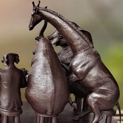 Gillie and Marc, Wild Tea Party, Bronze Sculpture #4/25