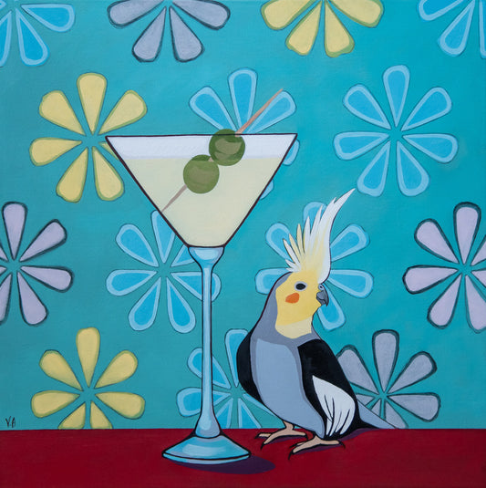 Vanessa Anderson, Shaken not Stirred, Acrylic and Oil on Canvas