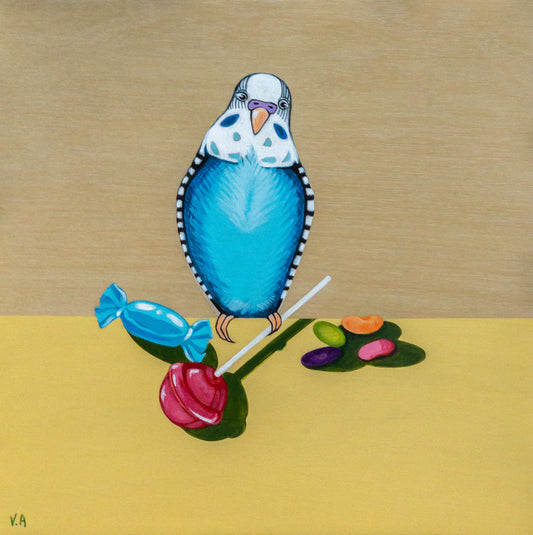 Vanessa Anderson, My Little Lollipop, Acrylic and Oil on board