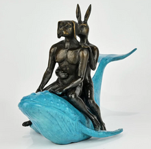 Load image into Gallery viewer, Gillie and Marc, They were the Whale Riders, Bronze sculpture #32/100
