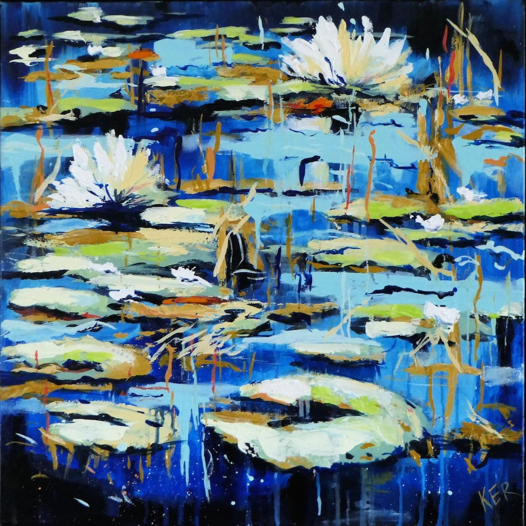 Karen Ritchie, Waterlily Prom, Acrylic on Premium Canvas Duck