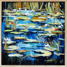 Load image into Gallery viewer, Karen Ritchie, Waterlily Riot, Acrylic on Premium Canvas Duck
