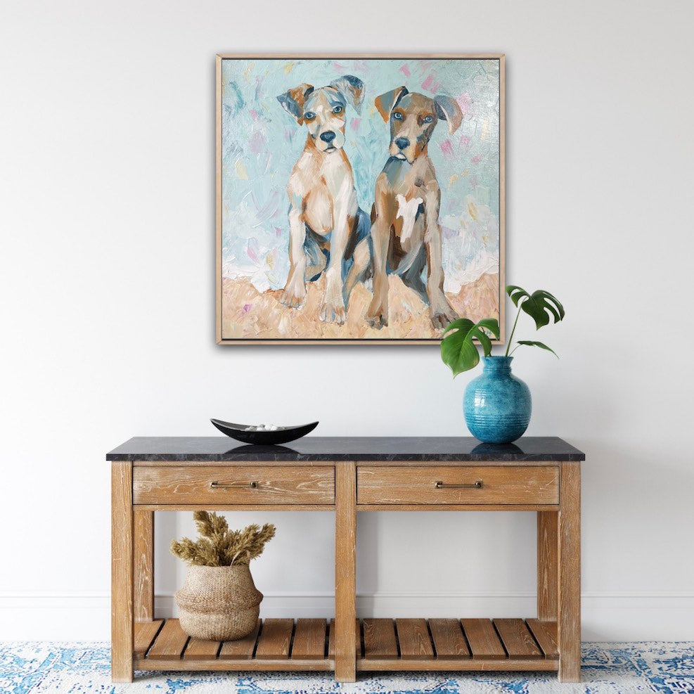 Carmel McCarney, Where's The Ball? Acrylic on Canvas