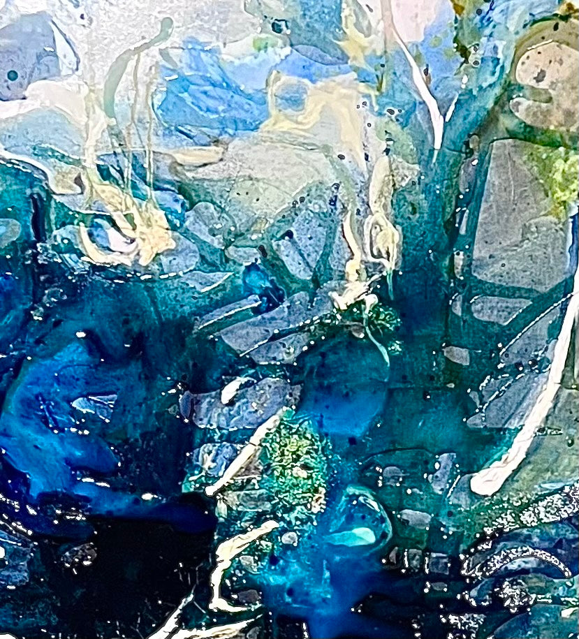 Alisa Beak, White Bay, Oil & Mixed Medium on Canvas