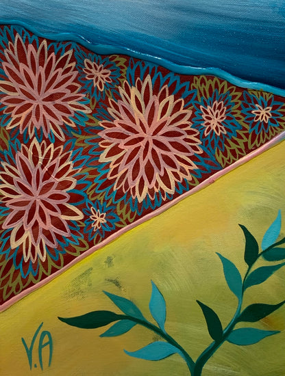 Vanessa Anderson, Wonderful Werri, Acrylic and Oil on Canvas