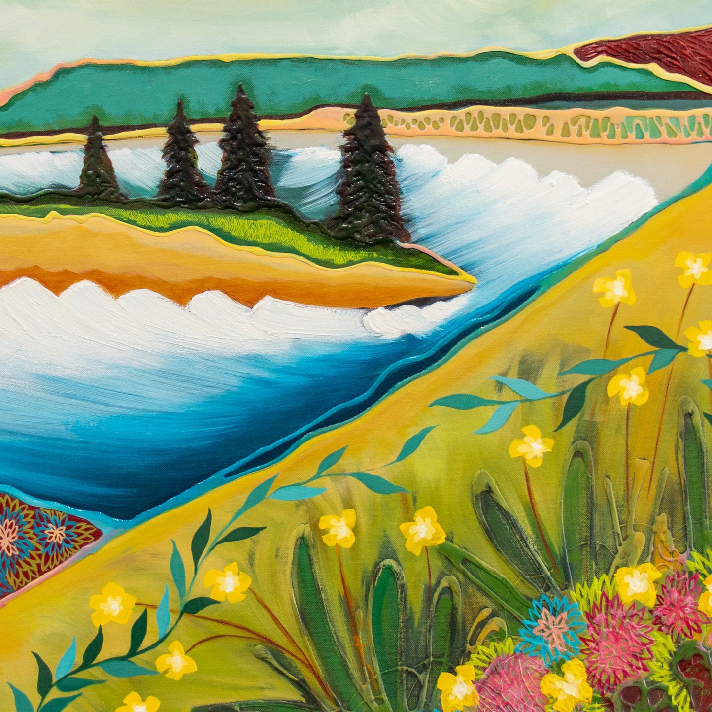 Vanessa Anderson, Wonderful Werri, Acrylic and Oil on Canvas