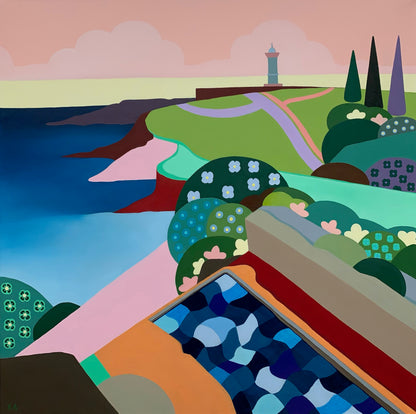 Vanessa Anderson, Ocean Pool, Acrylic and Oil on Canvas