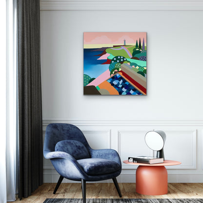 Vanessa Anderson, Ocean Pool, Acrylic and Oil on Canvas