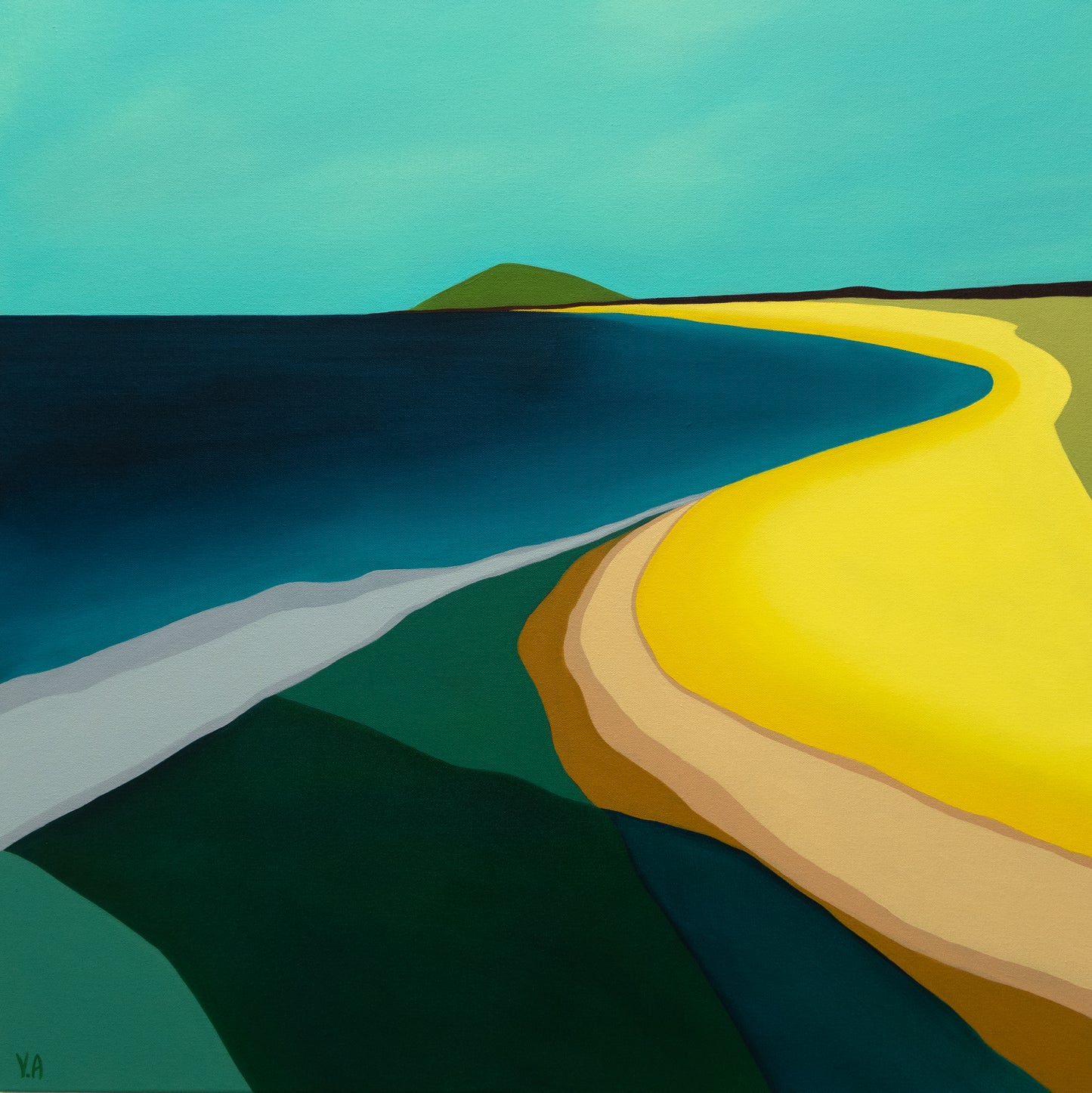 Vanessa Anderson, Seven Mile, Acrylic and Oil on Canvas