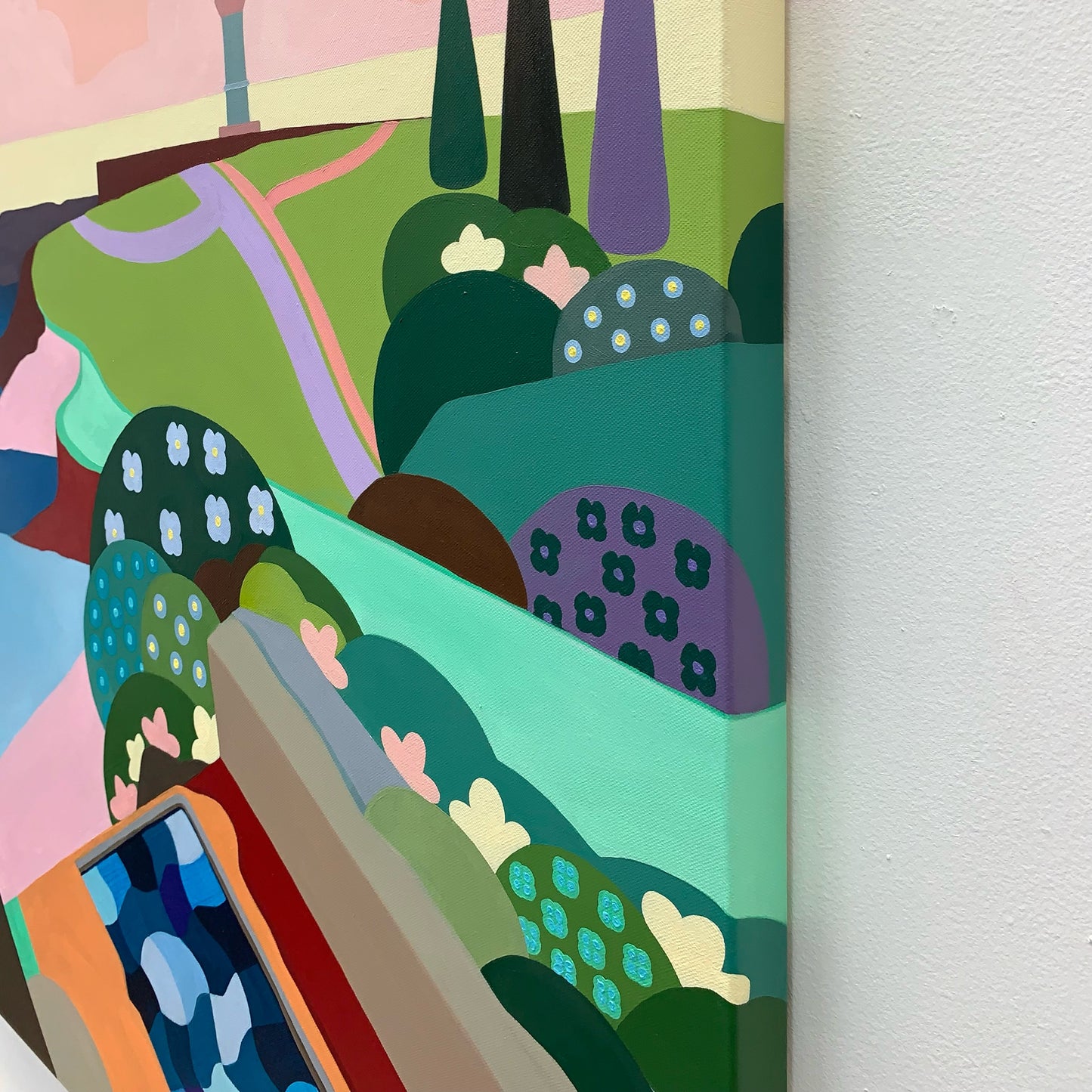 Vanessa Anderson, Ocean Pool, Acrylic and Oil on Canvas