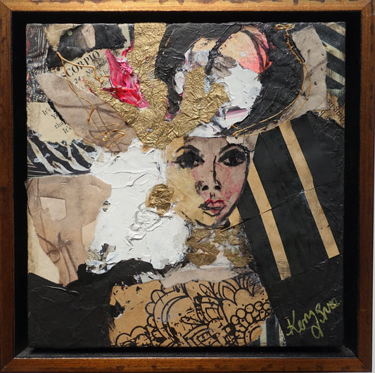 Kerry Bruce, Giselle, acrylic & Mixed media on board