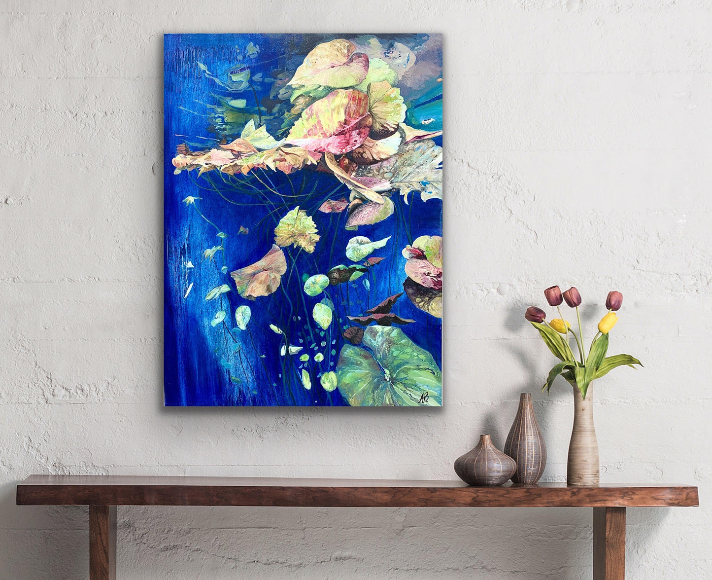 Alisa Beak, Water Dwellers, Oil on Canvas
