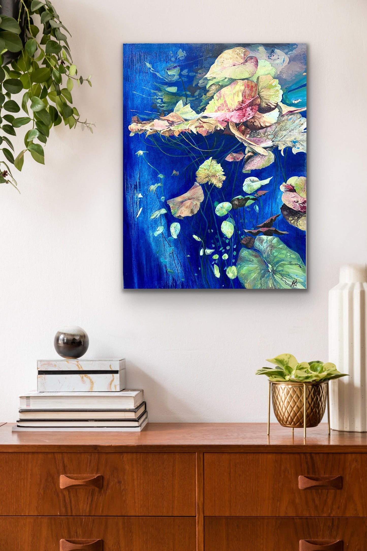 Alisa Beak, Water Dwellers, Oil on Canvas