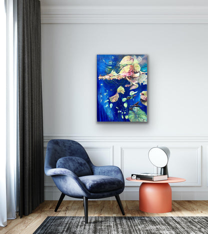 Alisa Beak, Water Dwellers, Oil on Canvas
